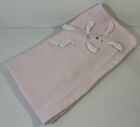Absorba Pink and White Bunny Rabbit 100% Cotton Reversible Baby Blanket