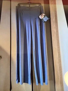 NWT IMAN Global Chic Runway Jersey Gray Pull-On Dress Pants Size large long - Picture 1 of 5