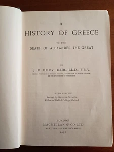 History of Greece by JB Bury 3rd ed - Picture 1 of 3