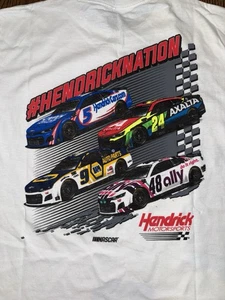 Neu mit Etikett Jugend Medium Hendrick Motorsport Rennen T-Shirt & 24 Aufkleber - Bild 1 von 5