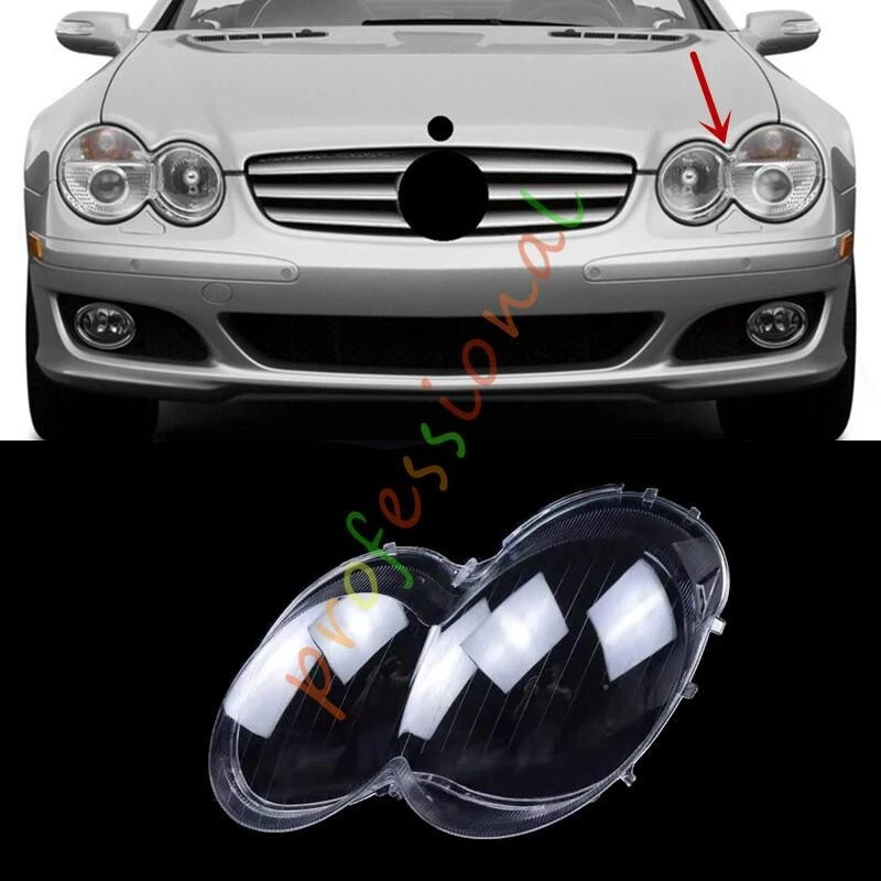 Cubierta de lente de faro lateral izquierdo + sellador para Mercedes-Benz SL500 SL600 2003-2008 Foto 1 de 1