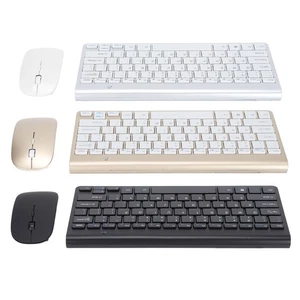 Keyboard And Mouse Combination Wireless 2.4G USB Ultra-thin Portable Ergonomic - Picture 1 of 31