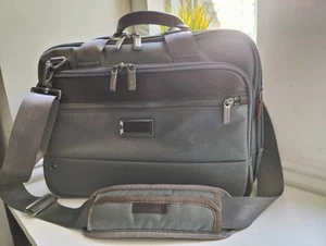 Briggs & Riley - Slim Expandable Laptop Shoulder Bag & Strap Grey - KB415X-10 - Picture 1 of 11
