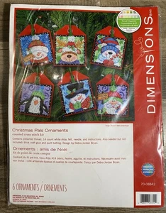 Dimensions Cross Stitch Kit Christmas Pal Ornaments (6) 70-08842 Holiday Crafts - Bild 1 von 3