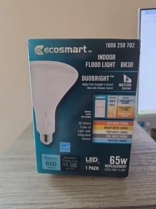 EcoSmart BR30 Dimmable Motion Sensor LED Light Bulb 65-Watt Equivalent 209 - Picture 1 of 4