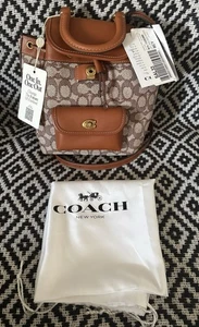 Coach Riya Backpack 21 in signature textile, In Need Of Repair - Picture 1 of 7