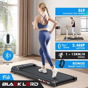 BLACK LORD Treadmill Electric Walking Pad Home Office Gym Fitness Remote Control - Picture 1 of 12