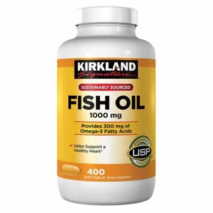 Kirkland Signature Fish Oil Concentrate with Omega-3 Fatty Acids, 1000mg, 800 - Picture 1 of 2