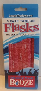 Schmuggel deinen Schnaps 5 gefälschte Tampon Schnaps Röhren Alkohol Flasche Konzert Festival Arbeit - Bild 1 von 4