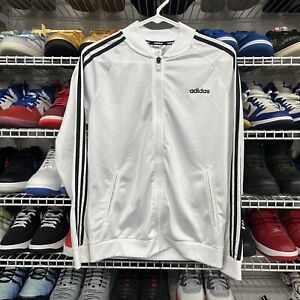 Adidas Performance Jacket 3 Stripers Zip-Up White Black Striped Size M