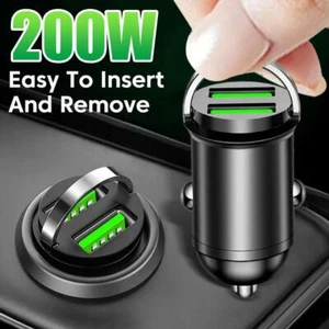 Universal Dual USB Port Cigarette Lighter No Plug Charger Socket For Car - Picture 1 of 20