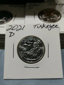 2021 D Alabama Tuskegee Airmen National Park America the Beautiful Quarter BU - Picture 1 of 2