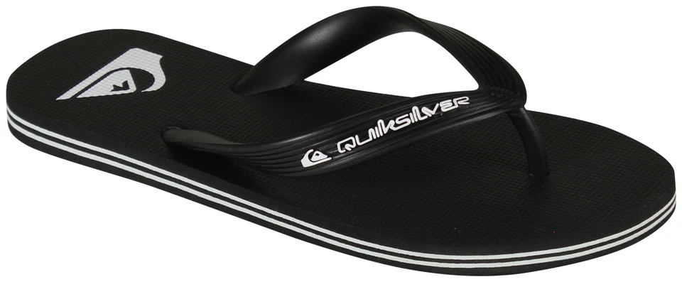 Sandalia Quiksilver Molokai Core para niño - negra/blanca/negra - nueva Foto 1 de 1