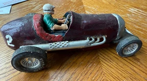 Vintage Wood Race Car Hand Made Folk Art - Picture 1 of 6