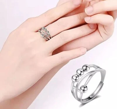 Anel anti-ansiedade To My Daughter anel inquietação com contas giratórias para meninas Reino Unido NOVO - Imagem 1 de 3