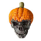 Pumpkin Skull Head Halloween Statues Scary Horror Skeleton Party Home Decoration