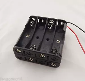 1pcs 8x AAA Size LR03 Cell Battery Batteries Holder Box Case 12V With Wire Lead - Picture 1 of 6
