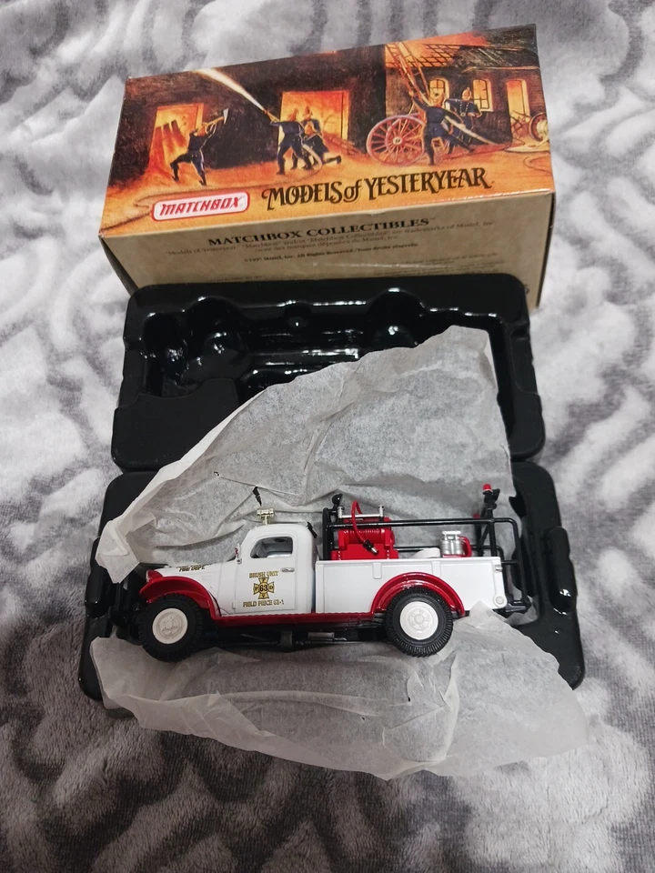 Matchbox Yesteryear Fire Series YYM37636 Dodge Power Wagon Brush/Field Truck NIB - Image 1 of 4