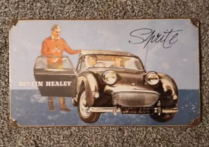 Insegna in metallo Austin Healey garage da collezione decorazione parete casa ufficio - Foto 1 di 1