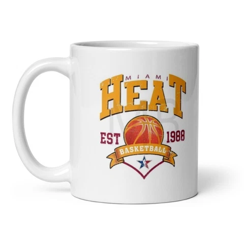 Miami Heat Mug, Miami Heat Fan Gift , Miami Heat Merch, Heat Fans,Miami Heat Cup Cover