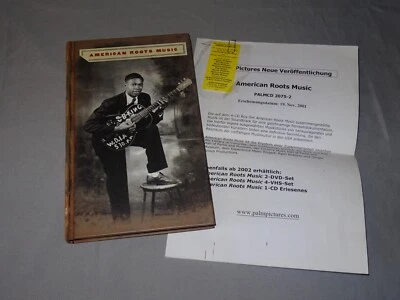 AMERICAN ROOTS MUSIC - V.A. / USA 4-CD-LONG-BOX-SET 2001 & 8 PROMO-SHEETS - Bild 1 von 4