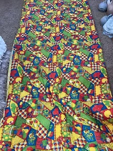 Vintage 70er Jahre Blumenmuster Patch Schlafsack Hippie Reißverschluss Druckknapp Bunt Wearable Snug - Bild 1 von 5