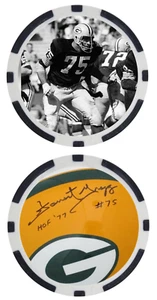 FORREST GREGG - FOOTBALL LEGEND - PACKERS - POKER CHIP - ***SIGNED*** - Picture 1 of 2