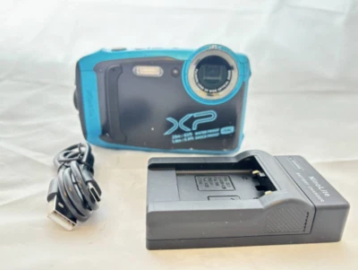 [Exc+5] FUJIFILM FinePix XP140 Compact Digital Camera Blue From Japan - Image 1 of 4