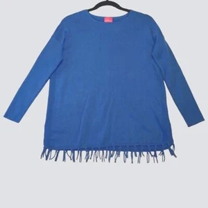 Lilly Pulitzer Girls Ramona Fringe Hem Tunic Sweater Knit Ribbed Long Sleeve - Picture 1 of 7