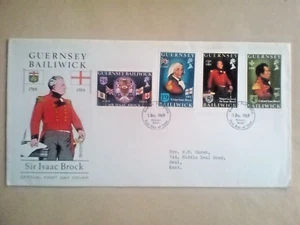 EE.......GUERNSEY Sir Isaac Brock. 1969 fdc GB - Picture 1 of 1