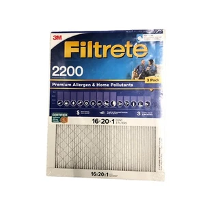 Filtrete 2200 Ultrafine MERV 13 Particle Reduction Air Filter 16x20x1 | 3 Pack - Picture 1 of 4