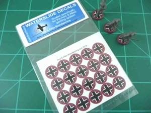 Axis & Allies Ricambi/Pezzi Base Fanteria Tedesca Roundel Waterslide Decalcomanie - Foto 1 di 3
