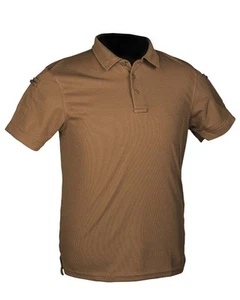 Polo táctico Quickdry coyote oscuro, camping, exterior, militar, deportivo -NUEVO- - Imagen 1 de 1