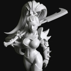 Sexy Shadow Elf Slaver Warrior Girl - 28mm Scale Resin Miniature by Manufaktura - Picture 1 of 5