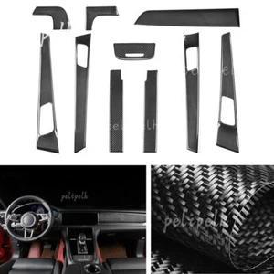 Car Dashboard Console Door Handle Cover Trim For 2017-2021 2019 Porsche Panamera - Picture 1 of 10