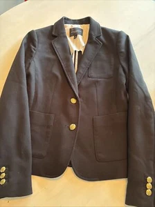 Giacca da hacking Banana Republic vestibilità classica con bottoni colore oro nero taglia 0 - Foto 1 di 9