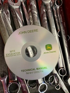 JOHN DEERE 50ZTS COMPACT EXCAVATOR TECHNICAL OPERATOR TEST MANUAL TM1817 - Afbeelding 1 van 2
