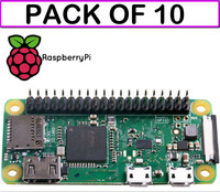 10-PACK  Raspberry Pi Zero WH with Built-in WiFi / Bluetooth pre-soldered header