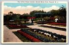 Italian Flower Garden Branch Brook Park Newark New Jersey white border Postcard