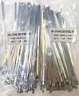 Restmenge 500, 4,6 mm x 200 mm A2 EDELSTAHL Kabel Reißverschluss Krawatten (5 Packungen à 100)