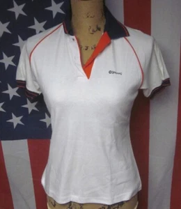 SPALDING icon women’s small polo shirt 1980s tennis vtg embroidered logo USA - Picture 1 of 3
