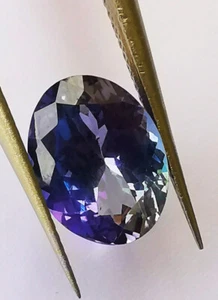 STUPENDA TANZANITE NATURALE 2,74 CARATI CERTIFICATA GEA ROMA - Foto 1 di 13