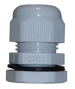25 Pieza M20x1, 5 Pasamuros con Contratuerca de Plástico Gris JSM20KVS-G - Imagen 1 de 1