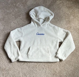 Converse Kids White Soft Ribbed Pullover Sweater Hoodie. Size 8-10 yrs - Picture 1 of 8