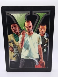 Grand Theft Auto V 5 Steelbook (Microsoft Xbox 360, 2013) GTA 5 - Picture 1 of 6