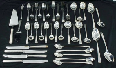 Vtg 1930s 41 PC Towle "Craftsman" Sterling Flatware for Use/Scrap ~ 1811 grams - Image 1 of 4
