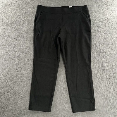 Pantalones para mujer Simply Vera Wang verdes XXL ajustados al tobillo mezcla de nailon de rayón Foto 1 de 4