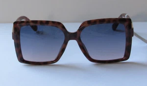 Tahari Tortoise Oversized Square Sunglasses Gradient Lens TH918 NWT - Picture 1 of 3