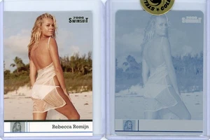 REBECCA ROMIJN 2006 SPORTS ILLUSTRATED SI SWIMSUIT #77 CYAN PRINTING PLATE 1/1!! - Picture 1 of 2