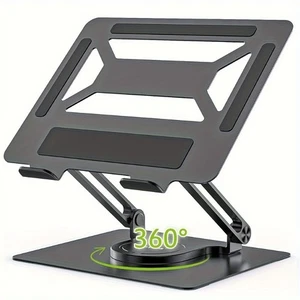 Laptop Stand, Adjustable Computer Stand with 360° Swivel Base, Ergonomic - Picture 1 of 9